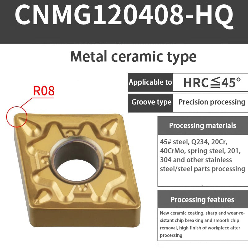 116-CNMG120404 turning blade 120408 steel stainless steel aluminum diamond outer circle alloy blade Shandong Denso Pricision Tools Co.,Ltd.